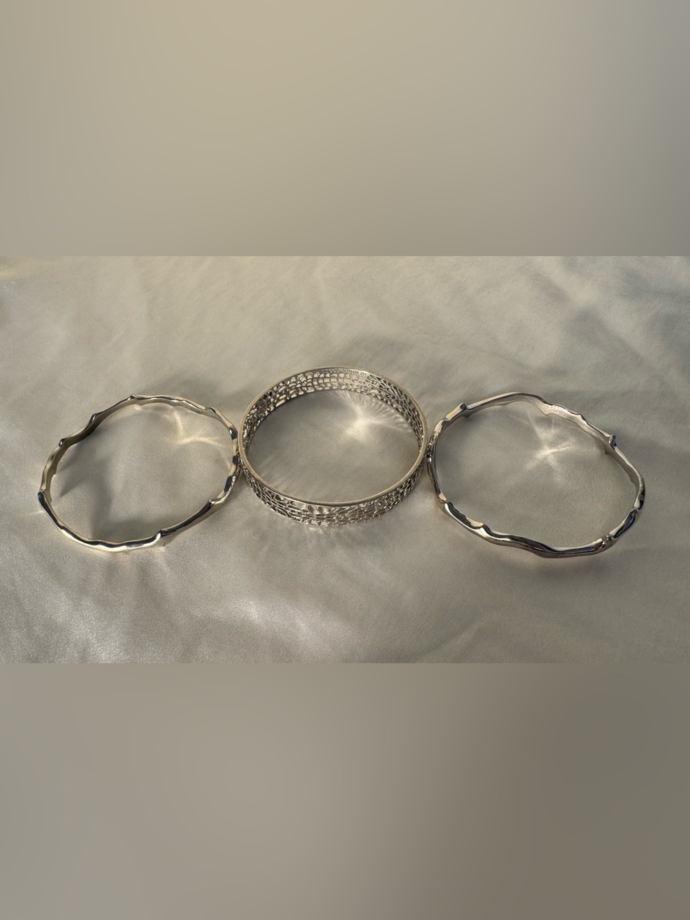 Kendra Scott Silver Bangle Stack Bracelets